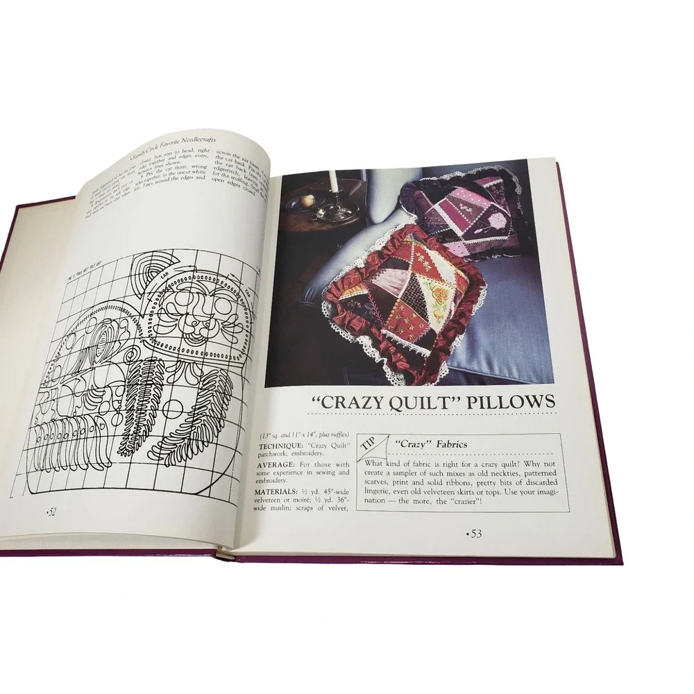 Family Circle Favorite Needlecrafts Vintage Hardcover Knitting Crochet Patterns